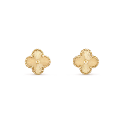 [Lunabriance]CLOVER MINI 9.5MM LASER EARRINGS