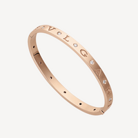 [Luna Brilliance]ZERO 1 PINK GOLD 12 DIAMONDS BRACELET