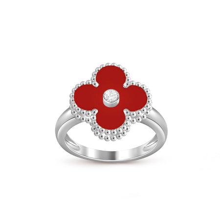 [Luna Brilliance]CLOVER SILVER DIOMND RING COLLECTION