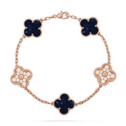 [Luna Brilliance]CLOVER 5 MOTIF PIETERSITE BRACELET COLLECTION