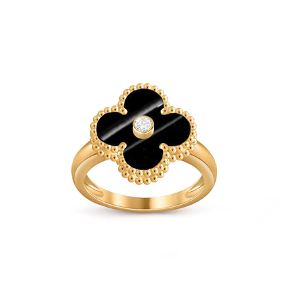 [Luna Brilliance]CLOVER DIAMOND RING GOLD COLLECTION