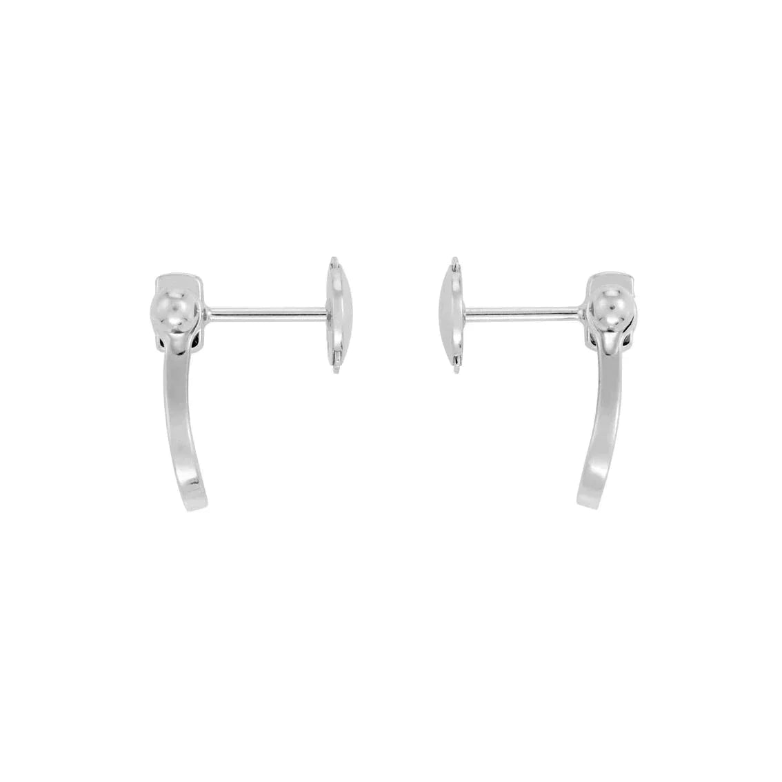 [Lunabriance]FORCE 10 FULL DIAMOND STUD EARRINGS MINI MODEL