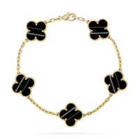 [Luna Brilliance]CLOVER 5 MOTIF PULSAR STONE BRACELET COLLECTION