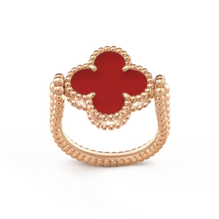[Luna Brilliance]CLOVER RIVERSIBLE RING ROSE GOLD COLLECTION