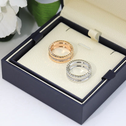 [Lunabriance]ICE CUBE RING WITH DIAMONDS