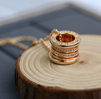 [Luna Brilliance]ZERO 1 PINK GOLD DIAMOND NECKLACE