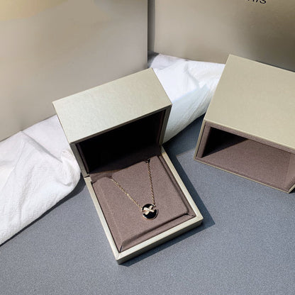 [Lunabriance]JEUX DE PINK GOLD DIAMOND NECKLACE