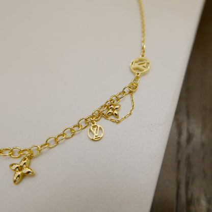 [Lunabriance]BLOOMING SUPPLE NECKLACE BRASS