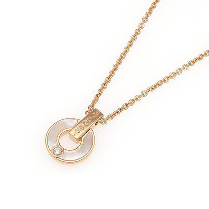 [Luna Brilliance]GARI NECKLACE PINK GOLD MOP