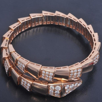 [Luna Brilliance]SERPENTI WIDE BRACELET PINK GOLD DIAMOND