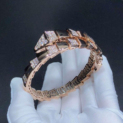[Luna Brilliance]SERPENTI WIDE BRACELET PINK GOLD DIAMOND