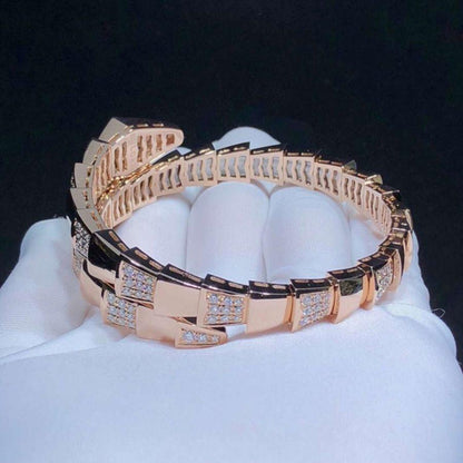 [Luna Brilliance]SERPENTI WIDE BRACELET PINK GOLD DIAMOND