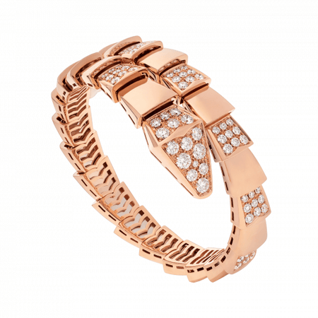 [Luna Brilliance]SERPENTI WIDE BRACELET PINK GOLD DIAMOND