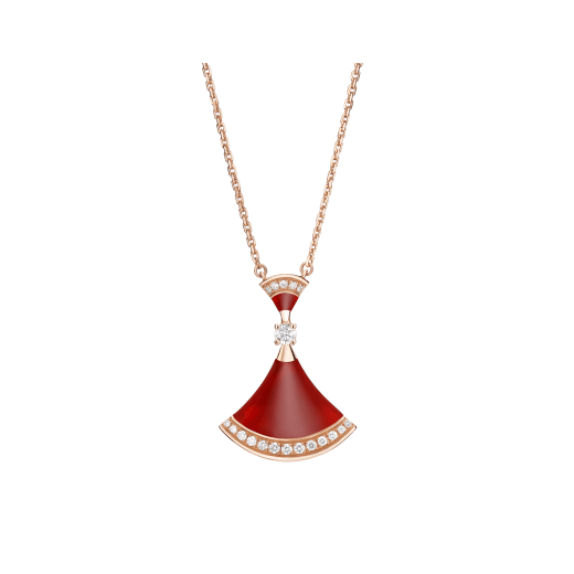 [Luna Brilliance]DREAM NECKLACE CARNELIAN DIAMOND