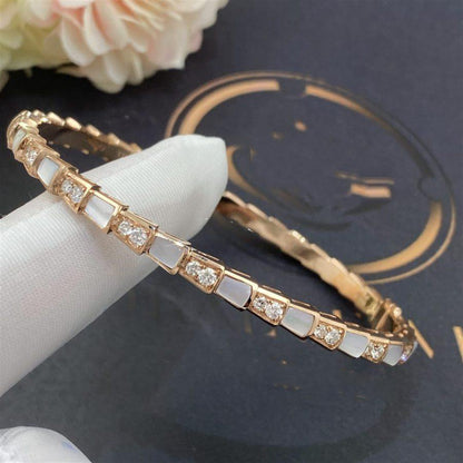 [Luna Brilliance]SERPENTI BRACELET PINK GOLD MOP DIAMOND