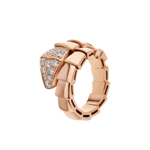 [Luna Brilliance]SERPENTI RING PINK GOLD DIAMOND