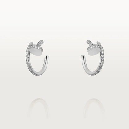 [Lunabriance]JUSTE EARRINGS 12.75MM SILVER DIAMOND