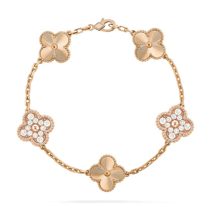 [Luna Brilliance]CLOVER 5 MOTIF LASER BRACELET COLLECTION