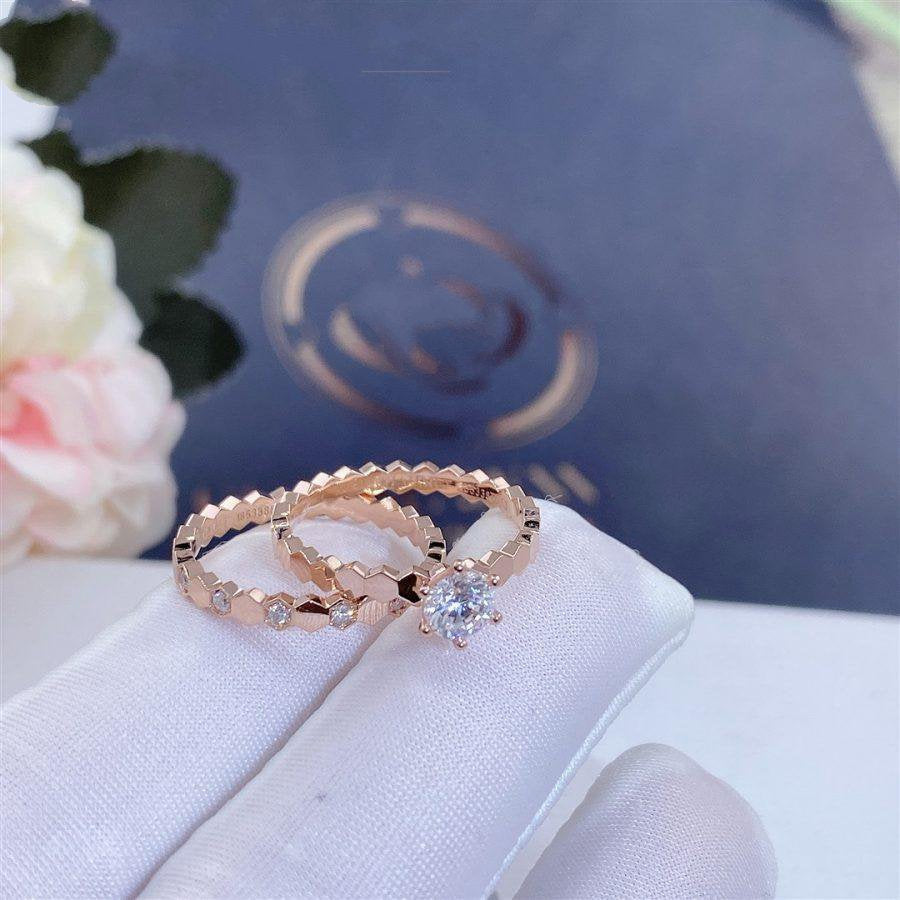 [Lunabriance]BEE LOVE RING PINK GOLD 1 DIAMOND