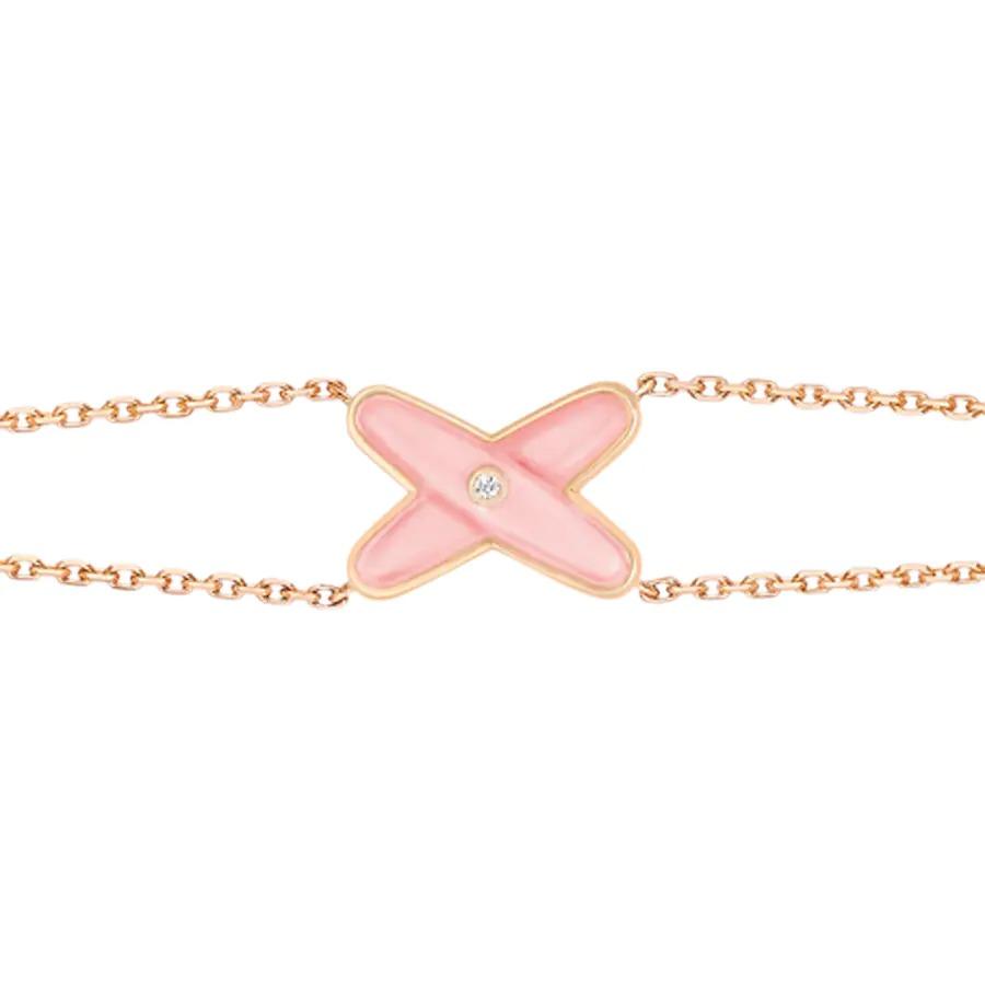 [Lunabriance]JEUX BRACELET PINK MOP PINK GOLD 1 DIAMOND