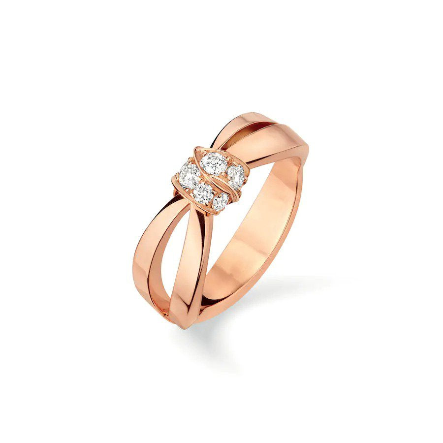 [Luna Brilliance]LIENS RING PINK GOLD DIAMOND