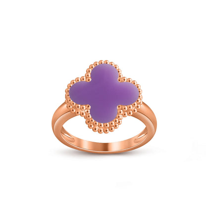 [Luna Brilliance]CLOVER RING ROSE GOLD COLLECTION