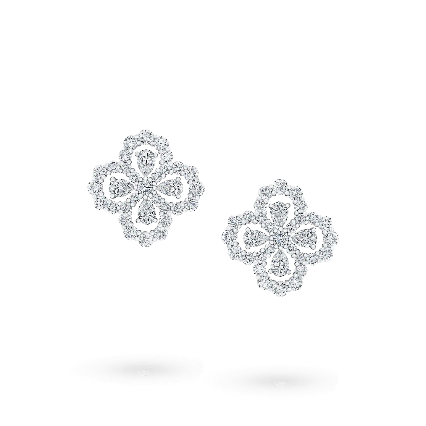 [Lunabriance]LOOP EARRINGS FULL MOTIF DIAMOND 16MM