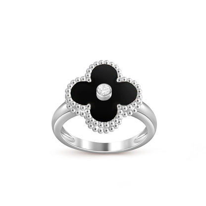[Luna Brilliance]CLOVER SILVER DIOMND RING COLLECTION