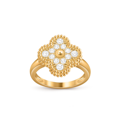 [Luna Brilliance]CLOVER RING GOLD COLLECTION