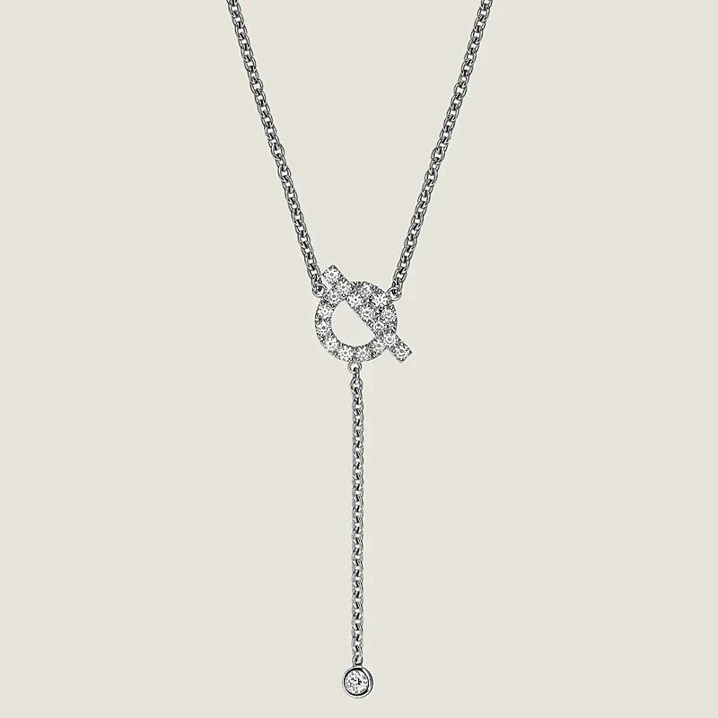 [Lunabriance]FINESSE SILVER DIAMOND NECKLACE