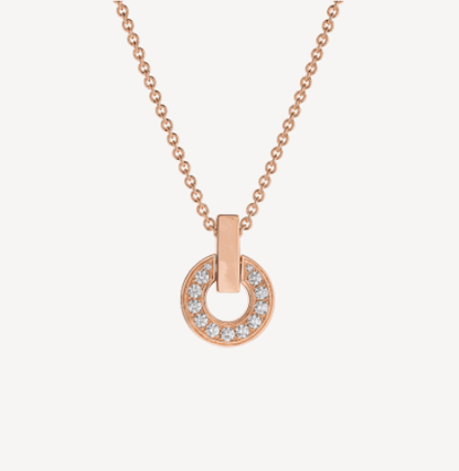 [Luna Brilliance]GARI NECKLACE PINK GOLD DIAMOND