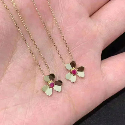 [Lunabriance]FRIVOLE GOLD FLOWER NECKLACE