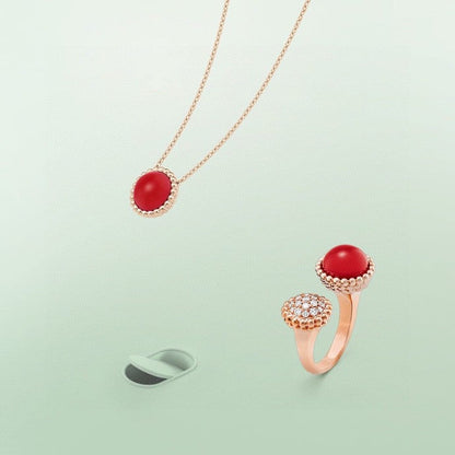 [Lunabriance]PERLEE COULEURS DIAMOND ROSE GOLD BETWEEN THE FINGER RING