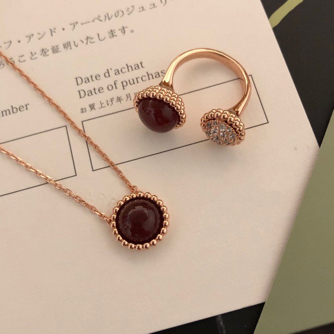 [Lunabriance]PERLEE COULEURS DIAMOND ROSE GOLD BETWEEN THE FINGER RING