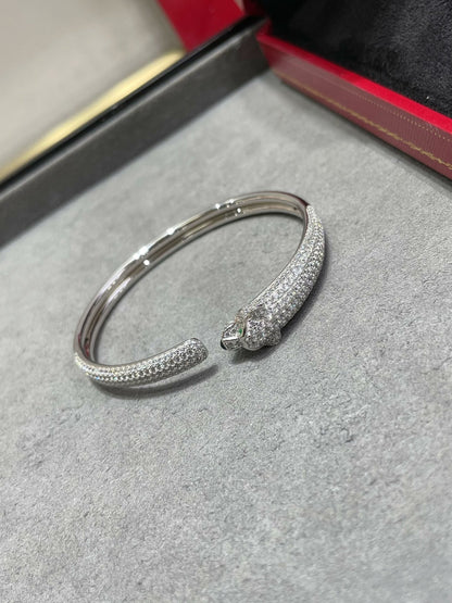 [Lunabriance]PANTHERE FULL DIAMOND OPEN BRACELET