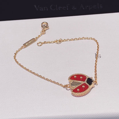 [Luna Brilliance]LUCKY SPRING 1 MOTIF PINK GOLD BRACELET