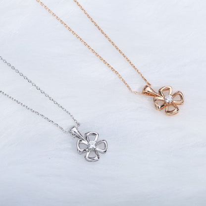 [Luna Brilliance]FIOREVER NECKLACE DIAMOND CENTER