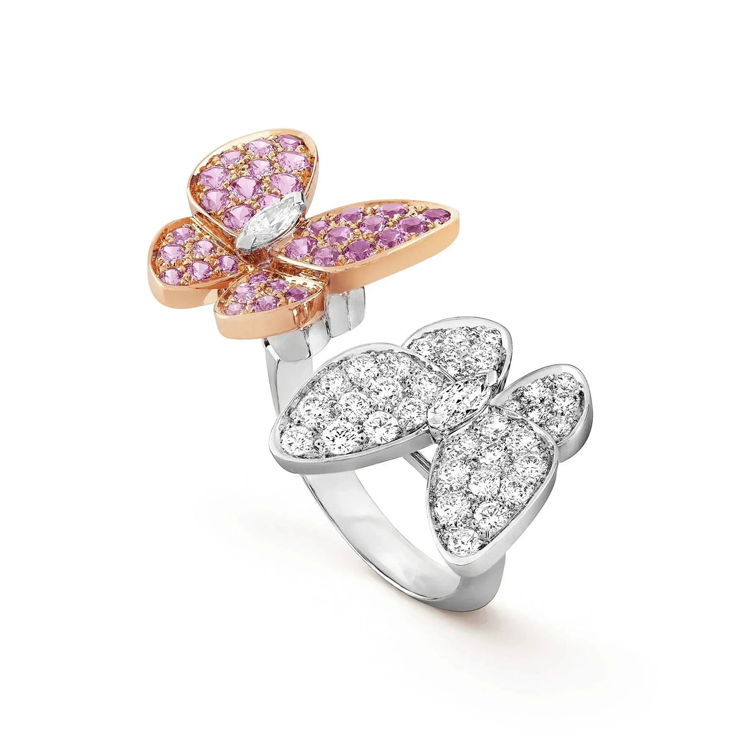 [Luna Brilliance]TWIN BUTTERFLY DIAMOND RING